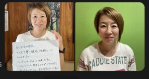 ヘッドスパの右⇨ビフォー左⇦アフターです。お客さまメイクをしてしまいましたが、まぶたの重みやフェースラインの違い表情の軽さがはっきりとわかります☆*:.｡. o(≧▽≦)o お疲れ様でした！　
ぜひ皆さまもお試しください.｡.:*☆